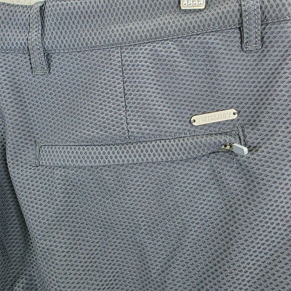 TWILLORY Men's Performance Blue Technical Fabric Tailored Fit Texture Size 36x34 - Picture 13 of 16